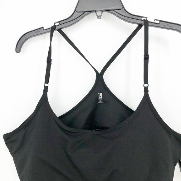 IDEOLOGY Women's Sports Bra Black Size 3X Solid Low-Impact Cross Straps NWT - Picture 3 of 8